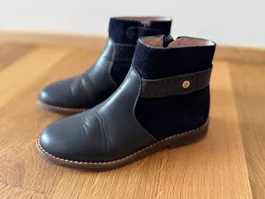 Jacadi Navy Blue Leather Boots Grösse 28