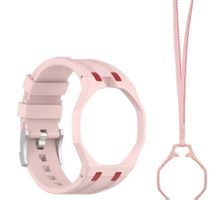 Set bracelet silicone rose+collier pour Royal Pop Otto Rosso