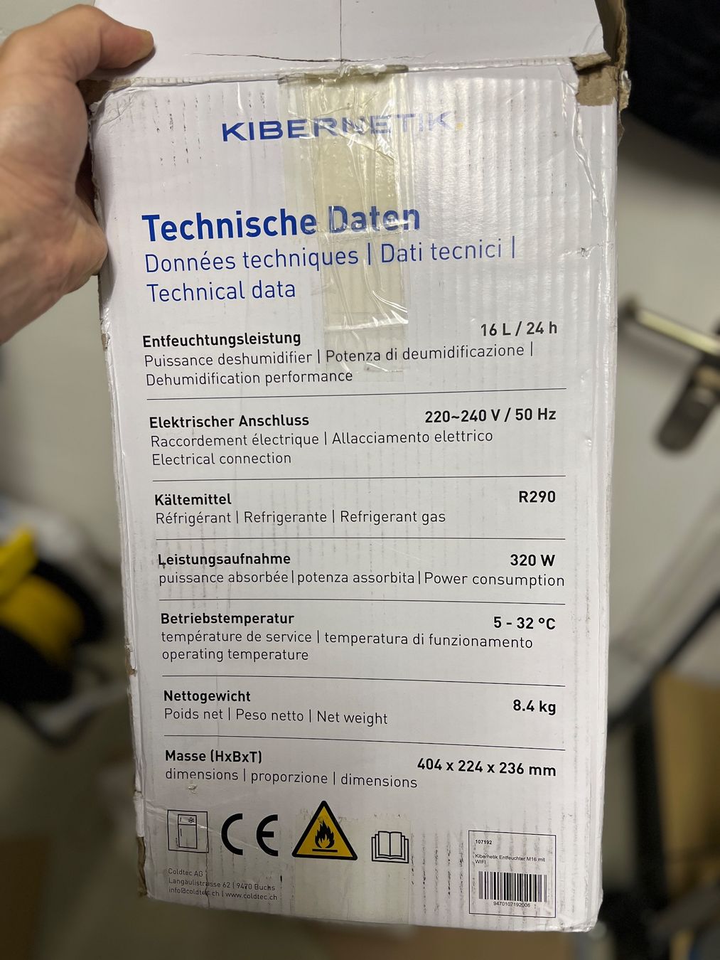 Kibernetik Deumidificatori: Kibernetik M16 WiFi - Entfeuchter – Nuovo (secondo la descrizione) da Nürensdorf venduto da romano_a 3