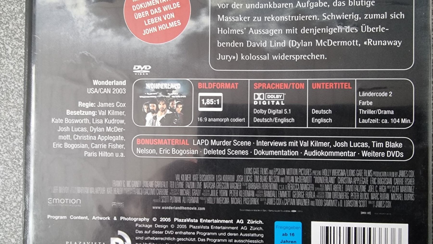 Alle DVDs: DVD Wonderland – Gebraucht aus Oetwil am See von fineli2 1