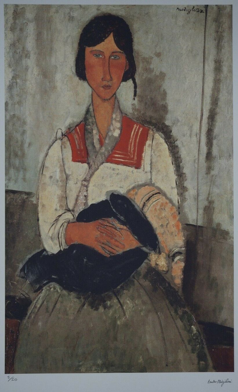 Foto & Immagini: Amedeo Modigliani   HANNUMMERIERT – Usato da Gersau venduto da kunst-online 1