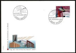 Sondermarke Tag der Briefmarke Basilea 2001, Ersttagsbrief