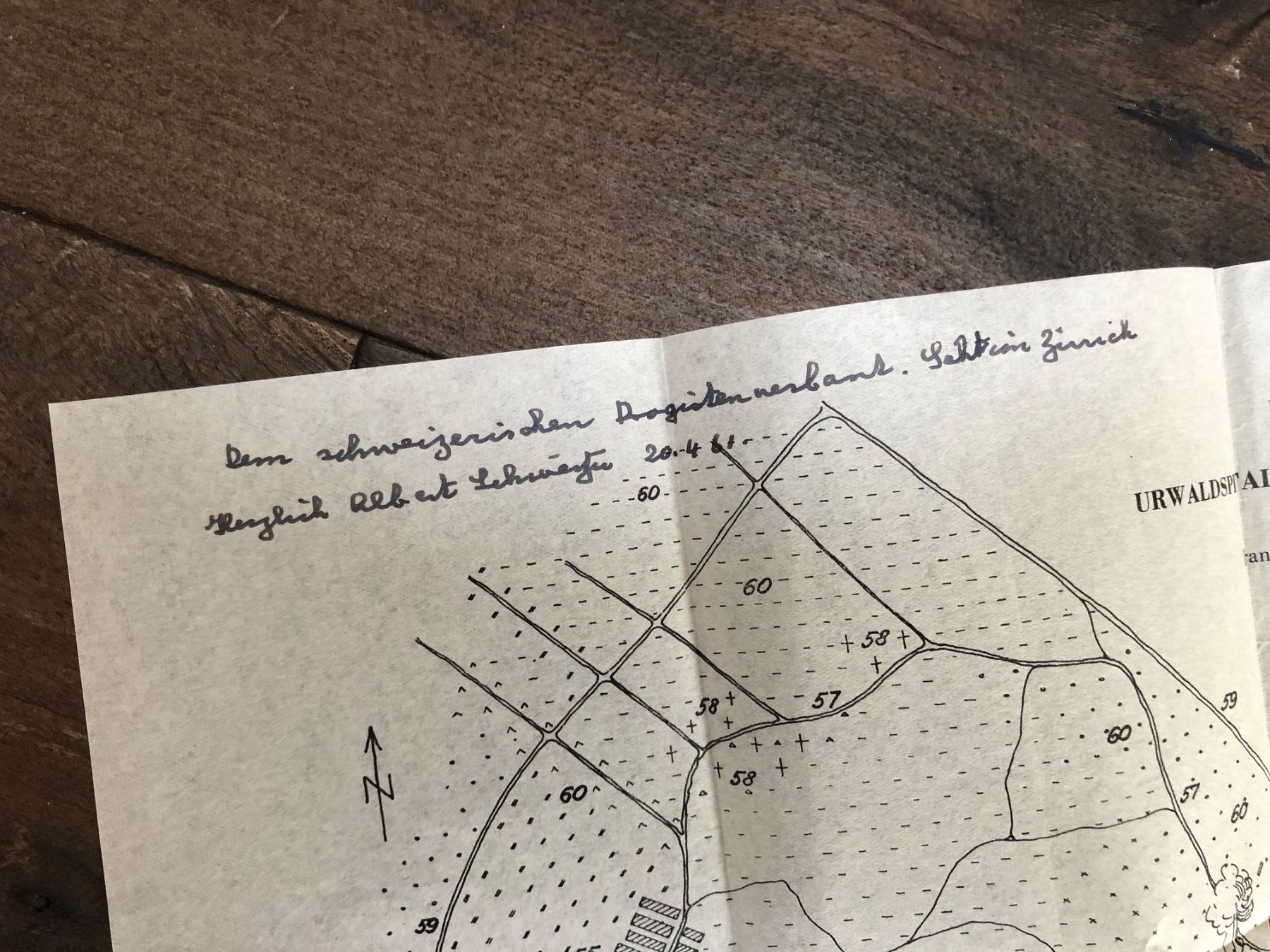 Autographes: Brief mit Plan ALBERT SCHWEITZER - Lambarene - AUTOGRAMM – D'occasion à Lufingen par Rac0 1