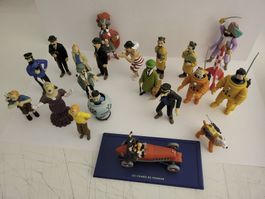 21 Figuren Tintin inkl. Automodell