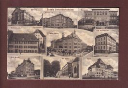 BASEL - Sekundarschulen - 1915 // Rück verletzt //