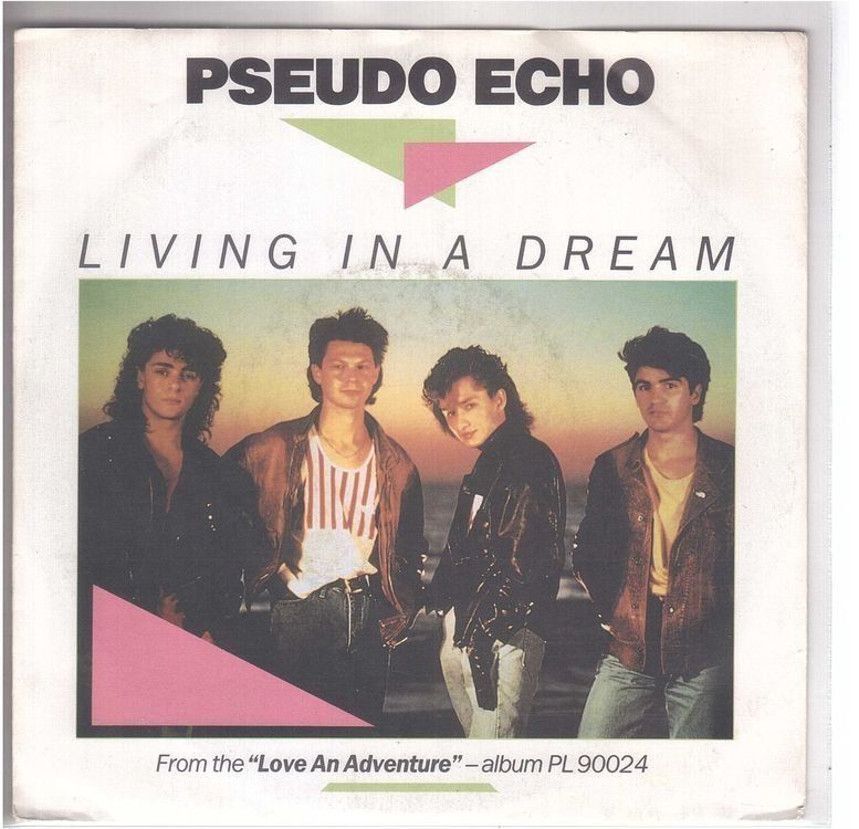 Dischi in vinile: Pseudo Echo  --  Living in a Dream  Single7 – Usato da Rheinau venduto da thealbum