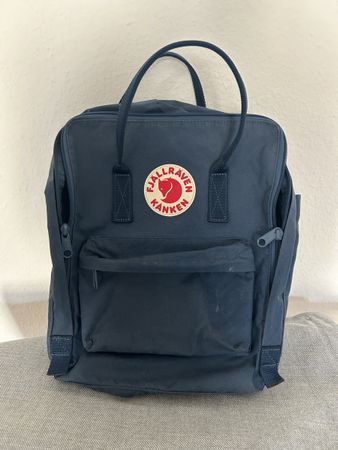 Rucksack Fjällräven Kanken blau gebrauchter Zustand