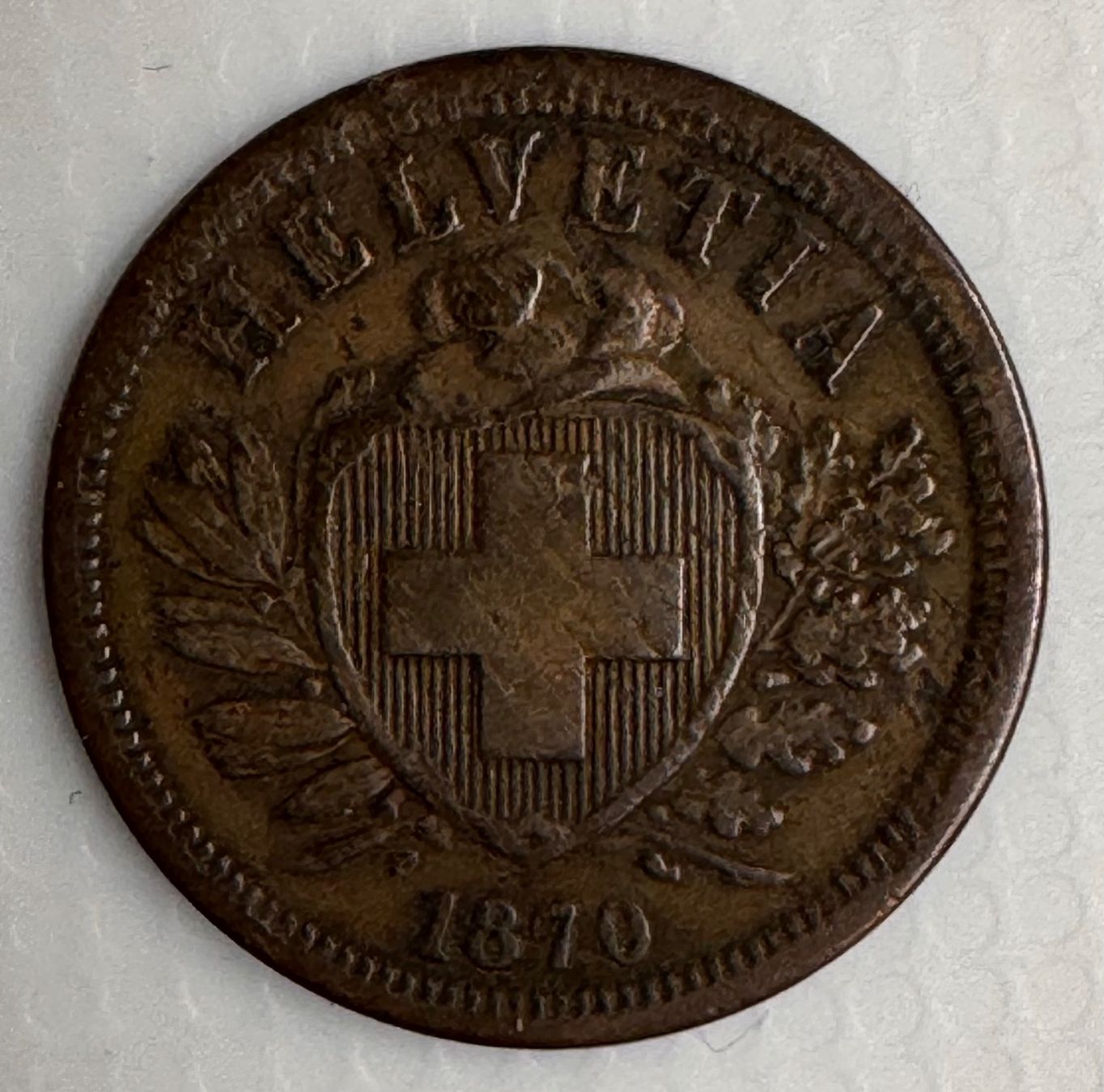 Tutti le monete: 2 Rappen 1870 SS bis VZ – Usato da Andwil SG venduto da Ariisa1234