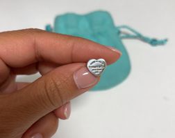 Tiffany & Co Ohrstecker Herz Silber