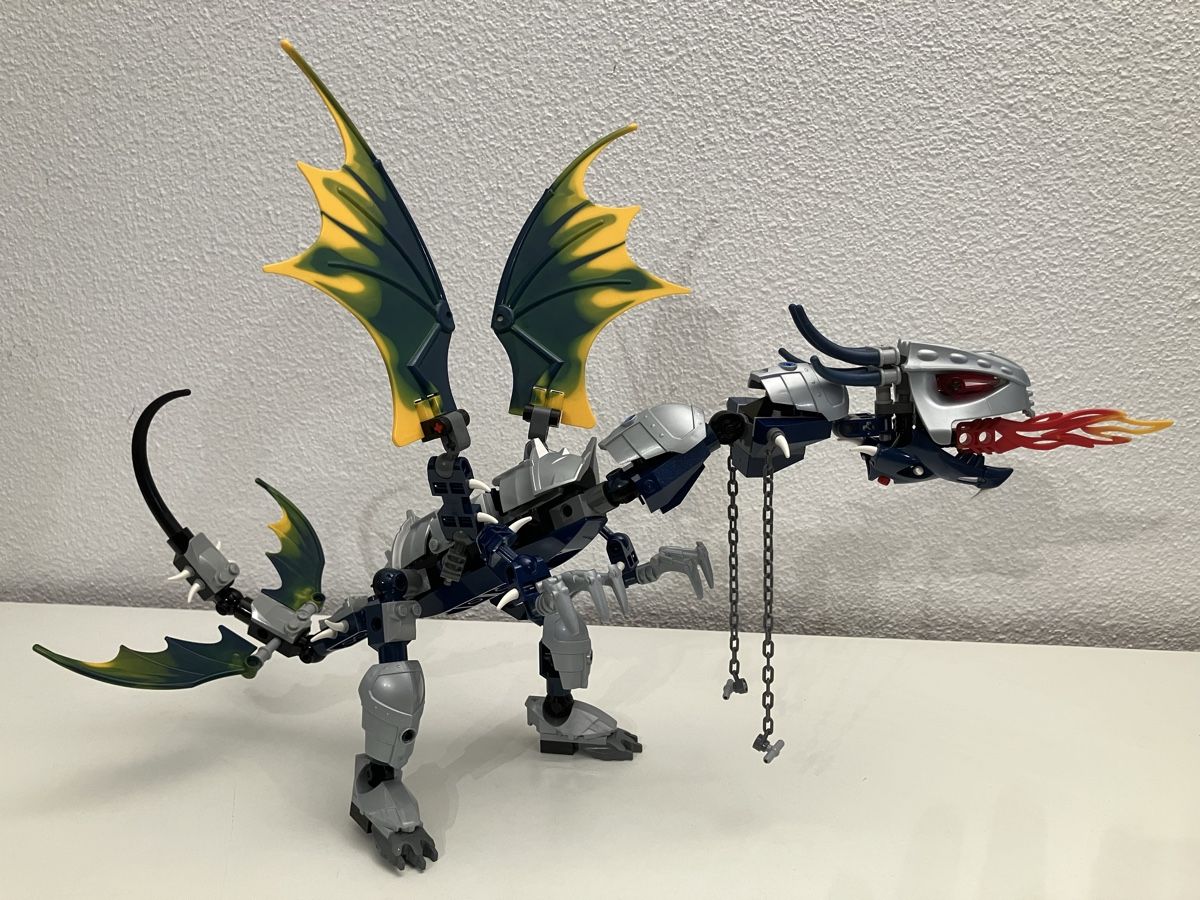 Lego Kit di costruzioni: Lego Vikings Double Catapult vs. Ofnir Dragon 7021 von 2006 – Usato da Willisau venduto da BettyBond 6