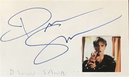 Devon Sawa Autogramm signiert Karte m.Bild 8x13cm