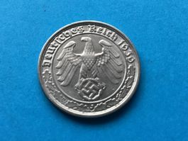 Drittes Reich     50 Reichpfennig 1939 J.    VZ +Stgl
