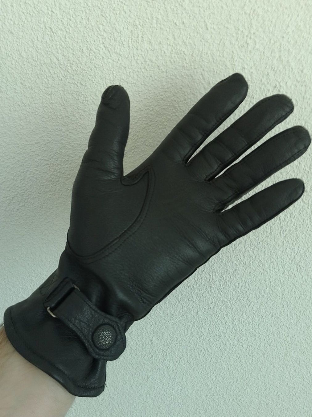 Guanti & manicotti: Lederhandschuhe XS Anthrazit mit Fleece Futter – Usato da St. Gallen venduto da RichiK. 3