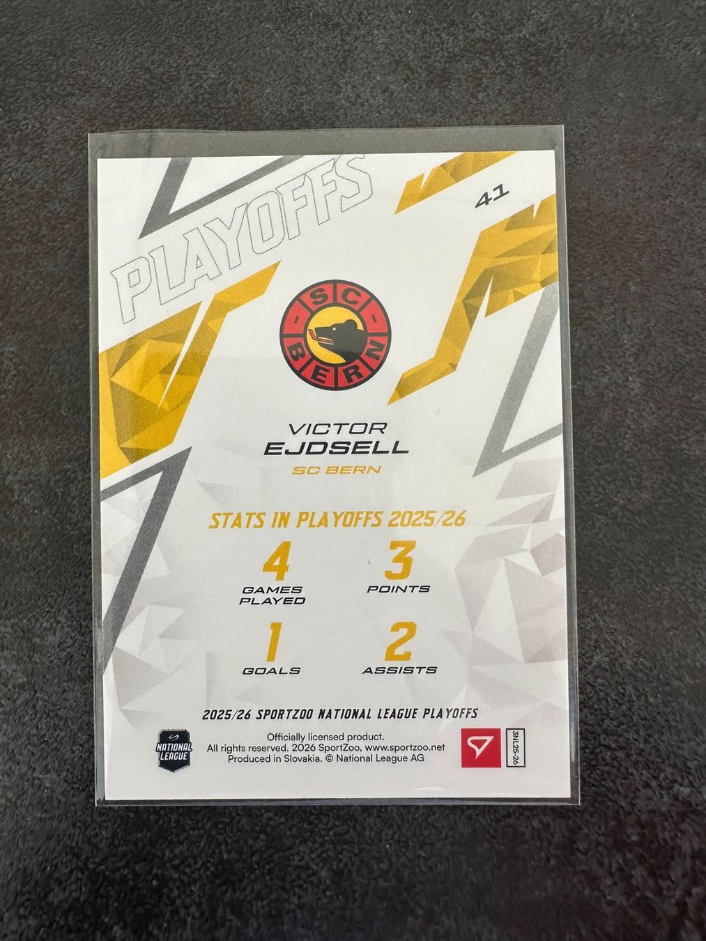 Sportzoo Sammelbilder & Trading cards: Sportzoo SCB Victor Ejdsell Base 49/60 – Neu (gemäss Beschreibung) aus Marsens von Yoyokix 1