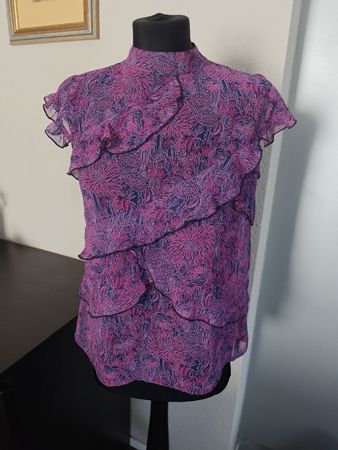 Damen Bluse Pepe Jeans Grösse S floral Muster mit Rüschen