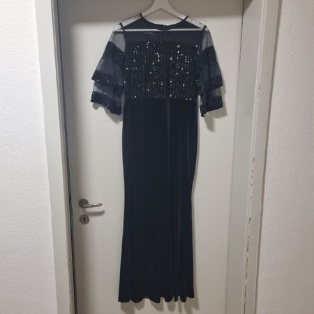 Elegantes Abendkleid / Galakleid, Schwarz, Grösse 40/42