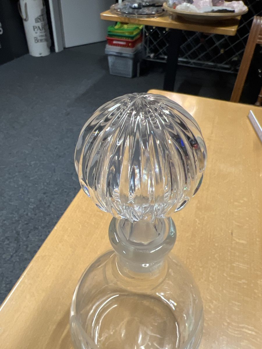 Caraffe: Kristall Karaffe mit Stopfen, graviert – Usato da Rorschach venduto da TrendyDeals 2