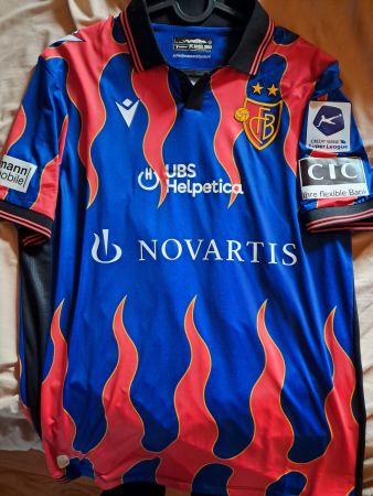 Matchworn Trikot FC Basel Jonas Adjetey