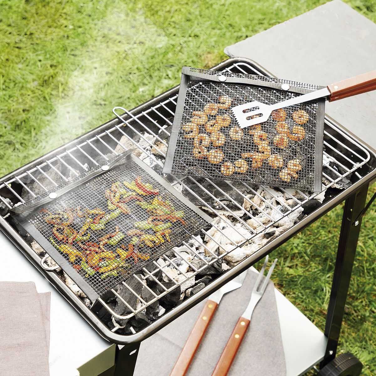 Elettrodomestici da cucina: Grill-Netzbeutel BBQnet, 2er-Pack – Nuovo e nell'imballaggio originale da Giubiasco venduto da news-shop 2