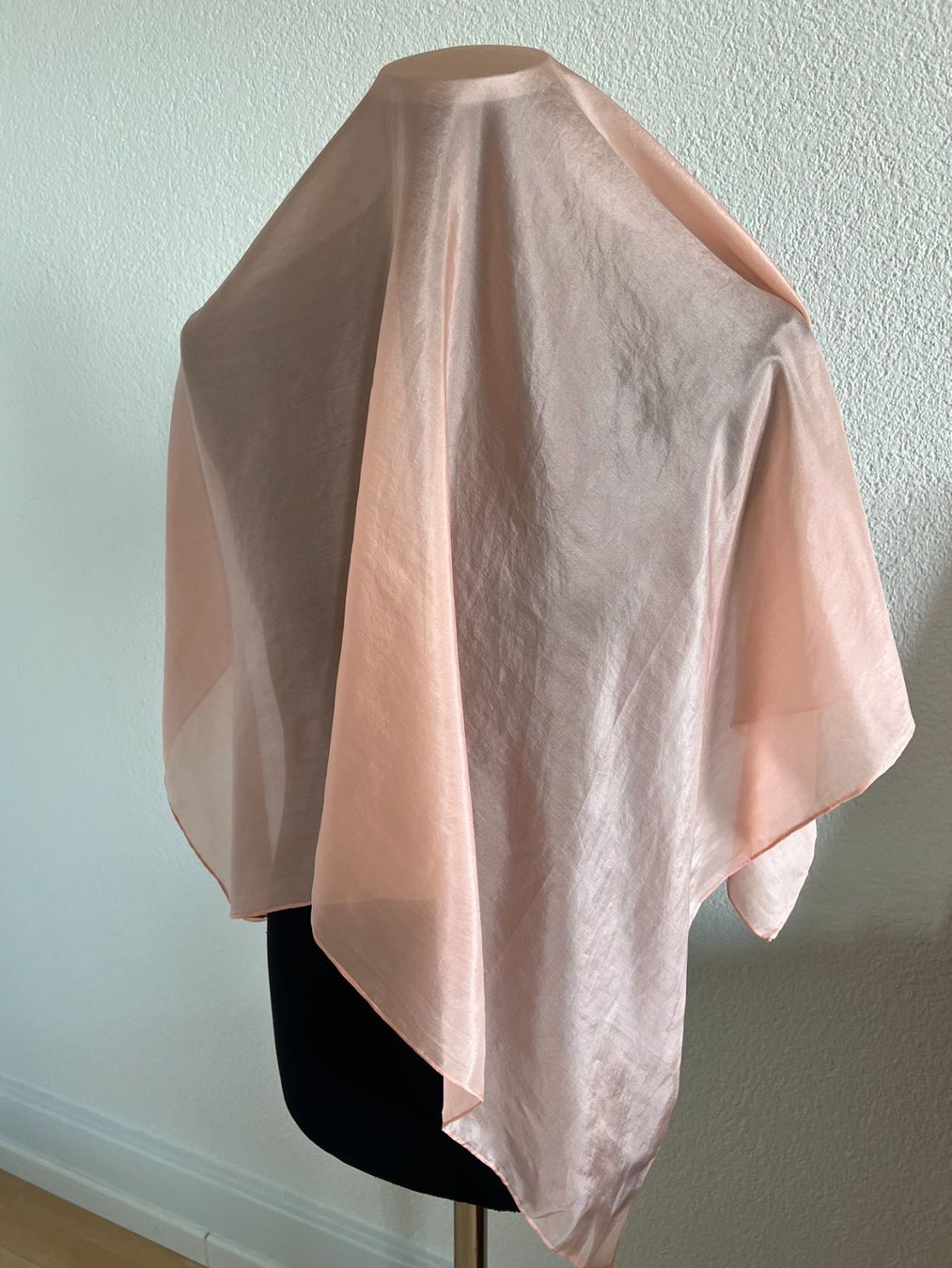 Foulards, Tücher & Schals: Foulard, 100% Seide, helles Lachs, NEU – Neu (gemäss Beschreibung) aus Worb von farben20zauber 2