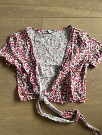 Süsses Blumen-Tops kurz Gr. XXS