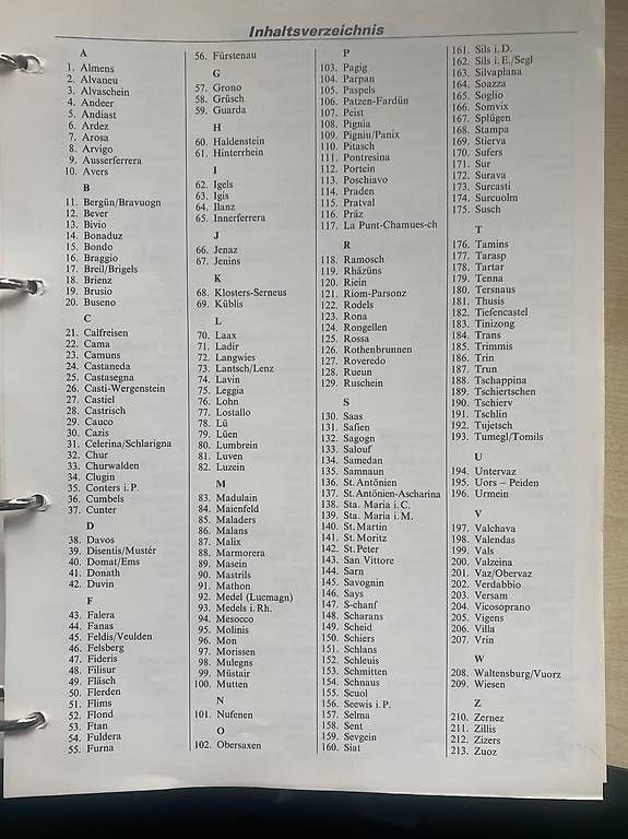 Libri: Ringordner "Die Gemeinden Graubündens 1982-1985" – Usato da Chur venduto da Sw103ch 1