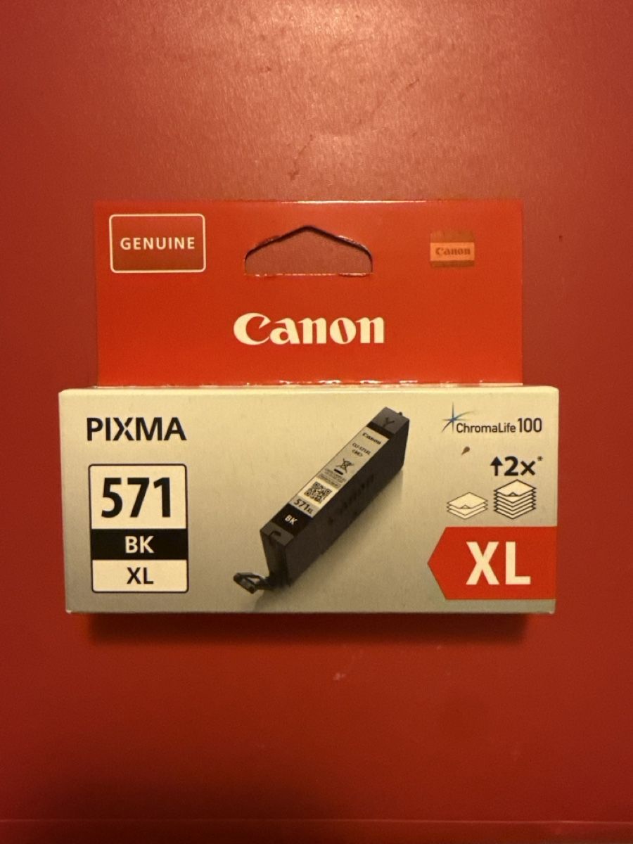 Canon Cartucce per stampanti & toner: Canon Druckerpartone 571 bk xl – Nuovo e nell'imballaggio originale da Rorschach venduto da ali_89s7