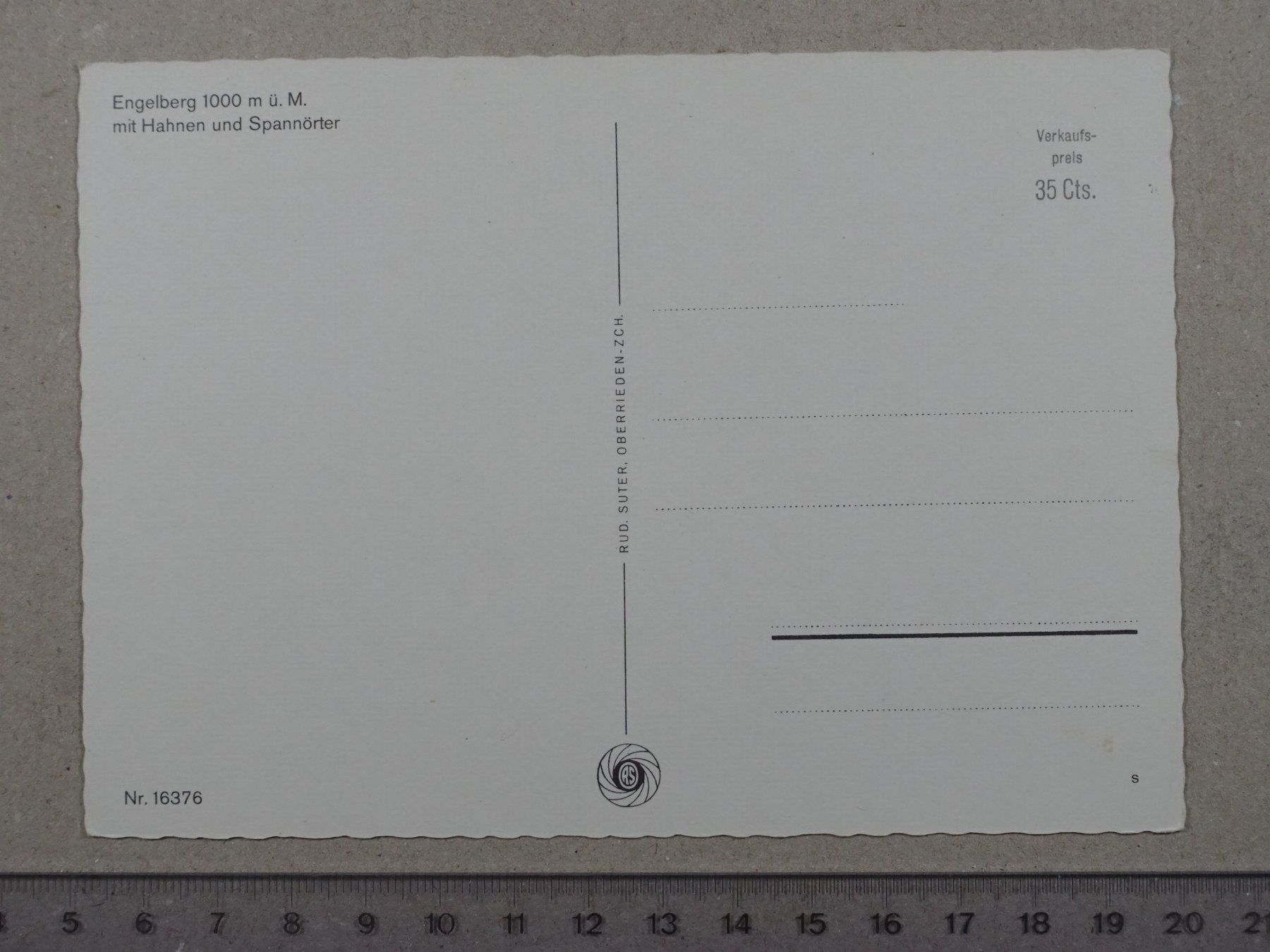 Cartoline postali: Engelberg, Hahnen, Spannörter – Usato da Lenzburg venduto da fh1 1