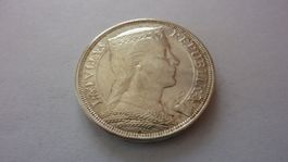 Uralte Silbermünze aus Lettland : 5 Lati 1929, vorzüglich