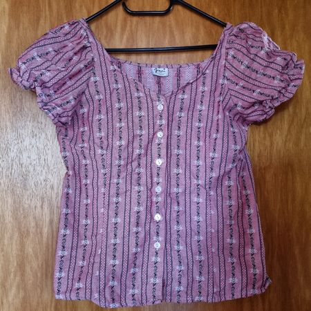 Edelweiss Bluse pink  Grösse L von Jenny Märithüsli
