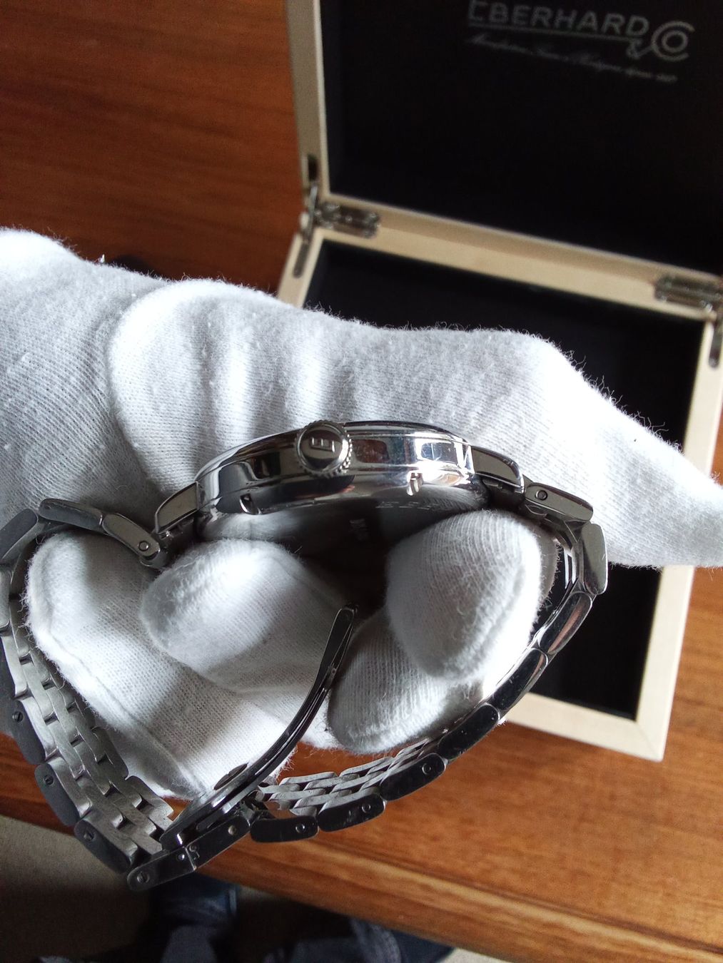 Eberhard & Co. Uhren: Eberhard Co 8 Jours Handaufzug Ref. 21017 Full Set / Fullset – Gebraucht aus Siblingen von Jayuah 3