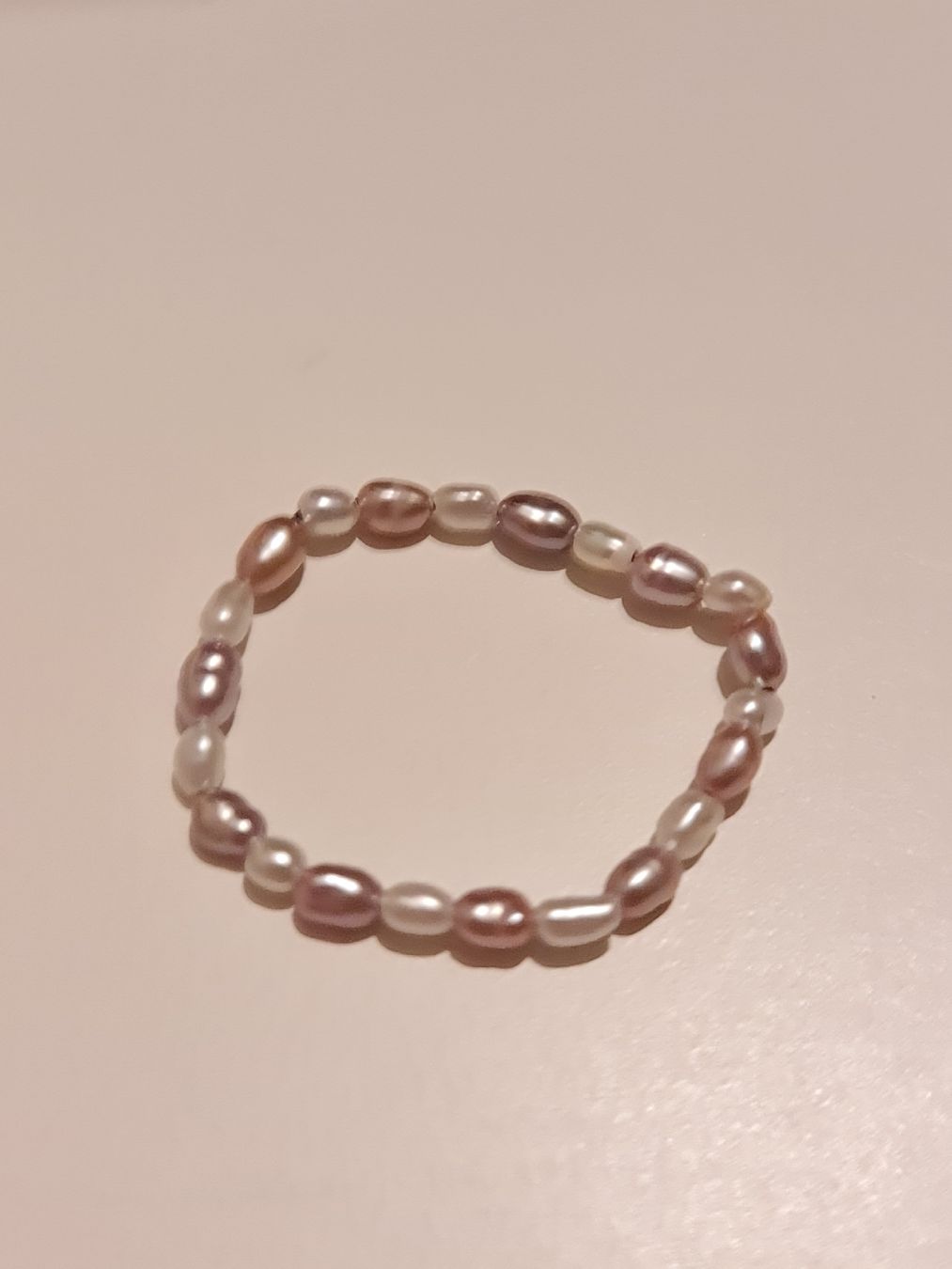 Ringe: Handgefertigte Perlen Ring (Reisform) Süsswasserperlen – Neu und originalverpackt aus Kriens von Jul_8D