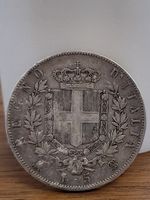 5 Lire Italien 1872 Vittorio Emanuele II. Silbermünze