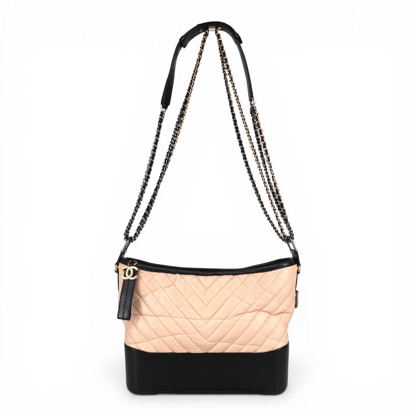 Chanel Borse da donna: Chanel Gabrielle large beige/schwarz – Usato da Binningen venduto da Designerlabels