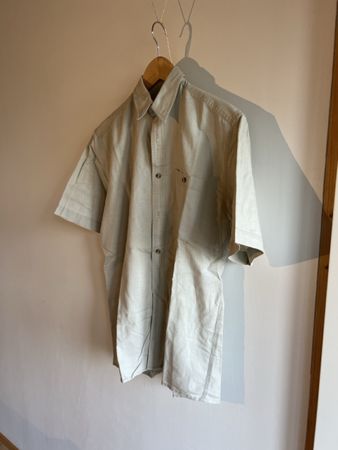 Gatsby Hemd, Kurzarm, Sommerhemd, Leinen/Baumwolle, Grösse S