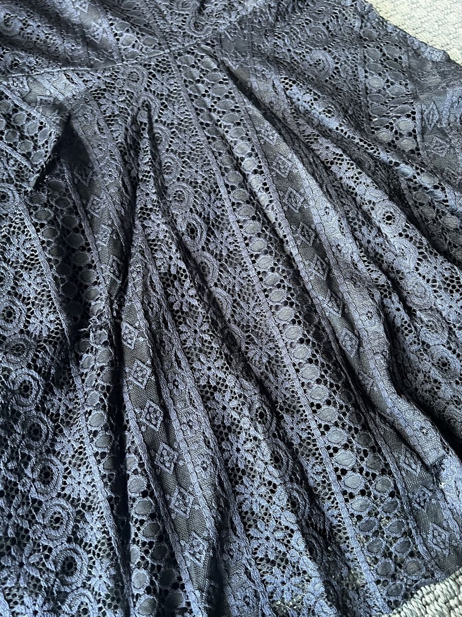 Vestiti: Dunkelblaues Spitzenkleid ca. Grösse S – Usato da Bern venduto da fla_yj25 2