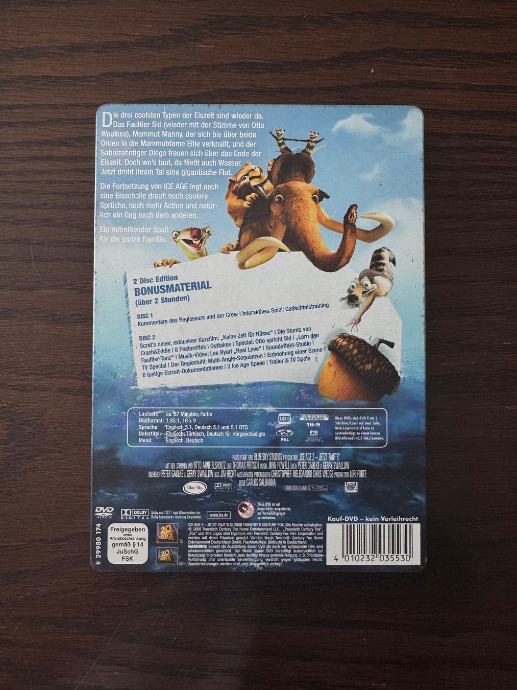 Tutti i DVDs: ICE AGE 2; Jetzt Taut's Special Edition – Usato da Binningen venduto da Dan_Shachar 1