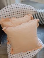 lot 2 coussins saumon 40x40 env