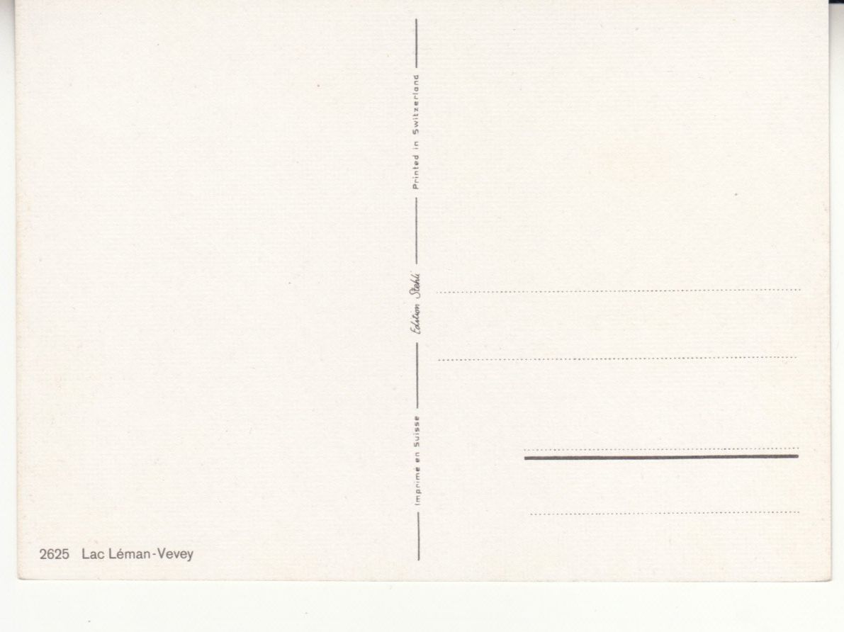 Cartoline postali: Lac Léman Vevey, ca. 1970 – Usato da Bürglen TG venduto da StampGraf 1
