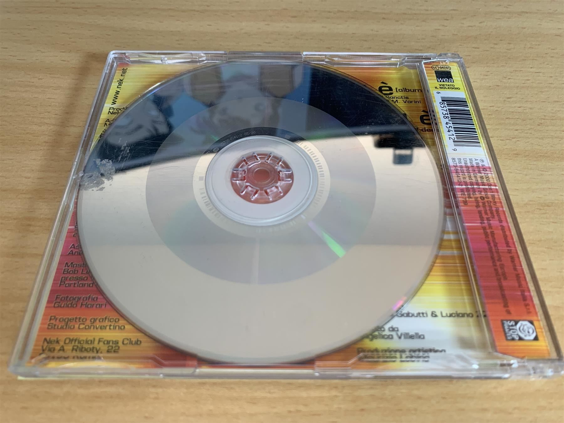 CD: Nek – La Vita È – Usato da Rikon im Tösstal venduto da Alpenmutz 1