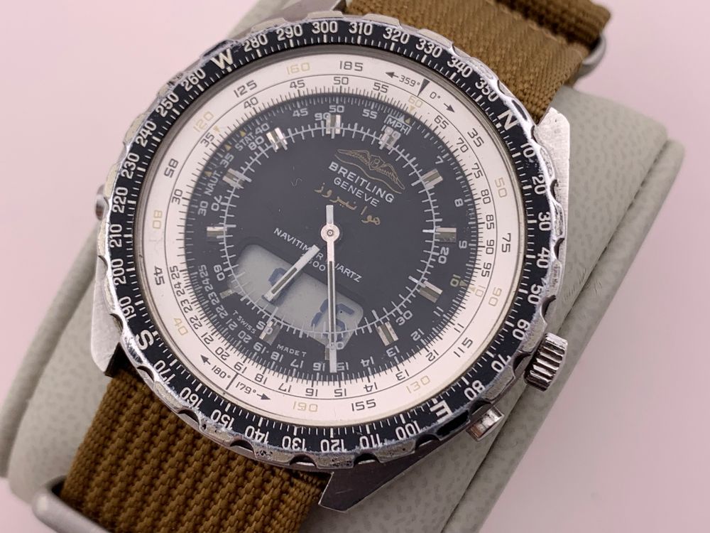 Vintage BREITLING Navitimer Jupiter Iranien Air Force (D