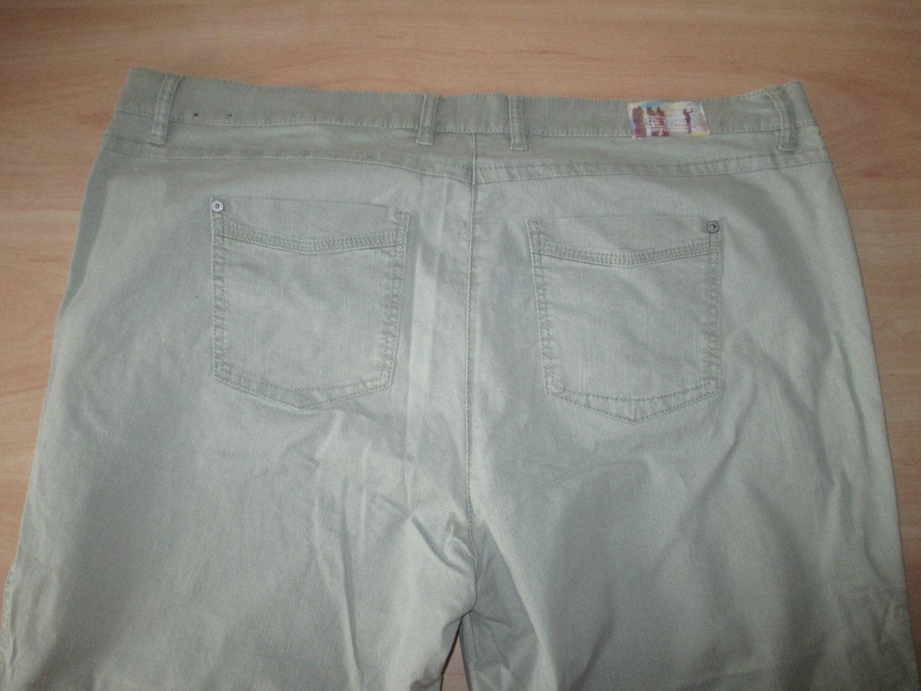 Hosen: Leichte 7/8 Baumwoll Stretch Sommerhose Gr.50 Helles Oliv – Gebraucht aus Winterthur von katzen07 5