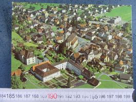 STANS DORFPLATZ KLOSTER KIRCHE LUFTBILD AERO-FOTO ENEGLBERGE
