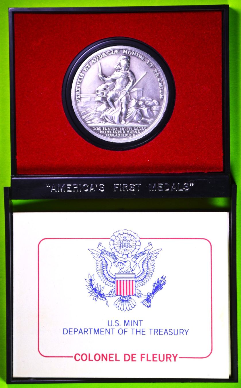 Medaillen: 1980 / AMERIKA / COLONEL DE FLEURY IN ORIGINALBOX ! – Neu (gemäss Beschreibung) aus Luzern von piro12