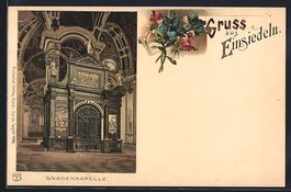 Litho Einsiedeln, Gnadenkapelle, Enzian-