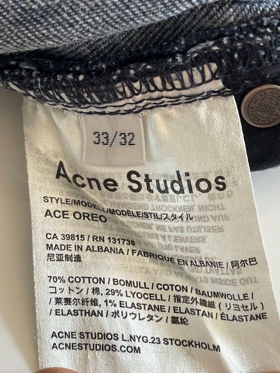Acne Studios Jeans: Acne Studios Jeans Style: ACE OREO Gr. 33/32 – Usato da Rüschlikon venduto da oli_8f5l 5