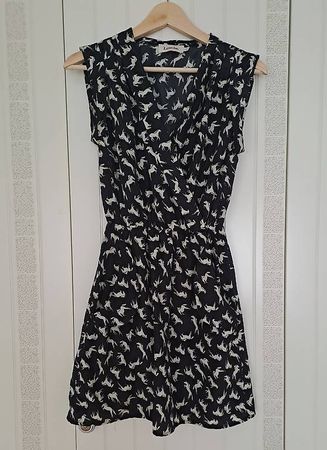 Schwarz-weisses Kleid (Gr. XS)