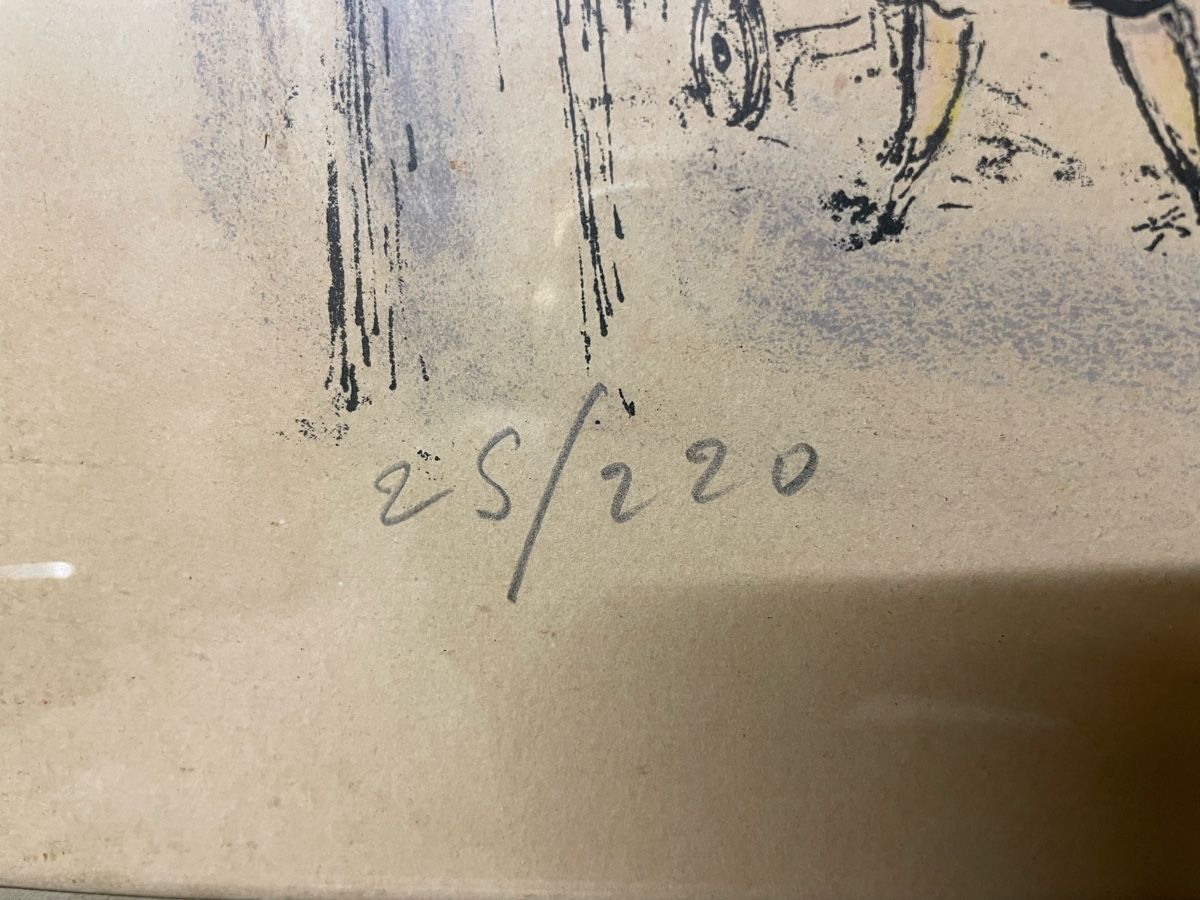 Foto & Immagini: Lithografie 25/220 signiert mit Rahmen  – Usato da Hindelbank venduto da chinok01 3