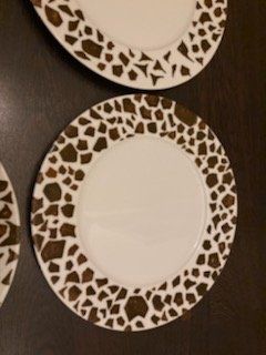 Piatti: 4 teller in giraffenmuster handbemalt – Usato da Schwarzenberg LU venduto da kindler007 2