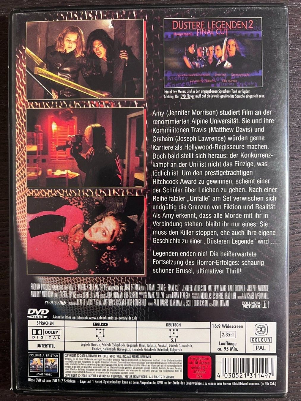 Tutti i DVDs: Düstere Legenden 2 – Usato da Zürich venduto da FilmFreunde 1